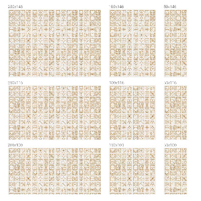 Witraż przyklejany na okno folia matowa Geometryczna miłość