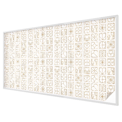 Witraż przyklejany na okno folia matowa Geometryczna miłość