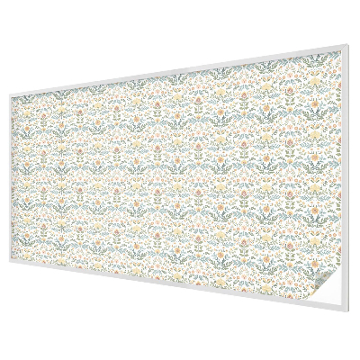 Witraż przyklejany na okno folia matowa Kwiatowa symetria