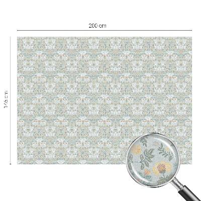 Naklejka witraż na szybę mleczna Jelenie kwiaty