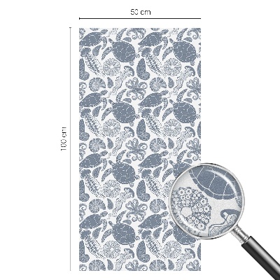 Folia okienna dekoracyjna witraż Oceaniczne życie