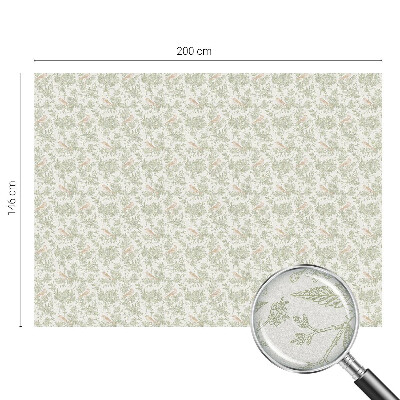 Witraż przyklejany na okno folia matowa Ptaki rośliny