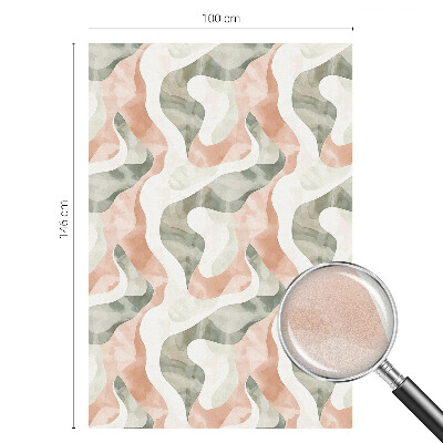 Folia mleczna na okno wzór witraż Kolorowe fale