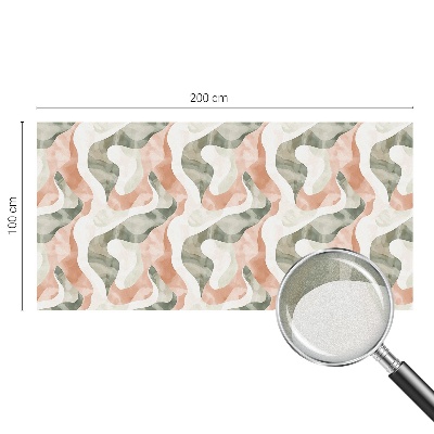 Folia mleczna na okno wzór witraż Kolorowe fale