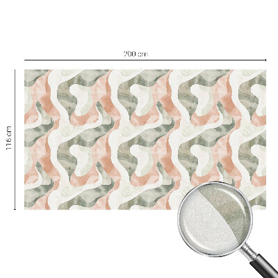 Folia mleczna na okno wzór witraż Kolorowe fale