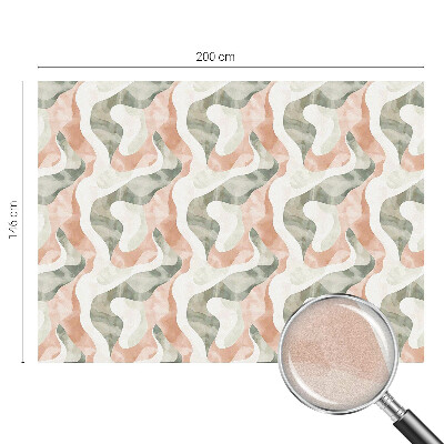 Folia mleczna na okno wzór witraż Kolorowe fale