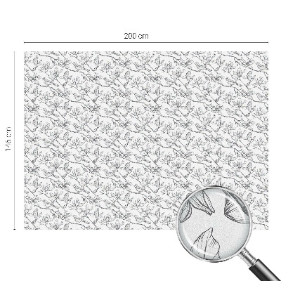 Folia okienna dekoracyjna witraż Ptaki i kwiaty