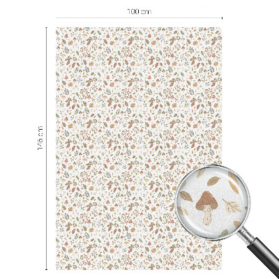 Witraż przyklejany na okno folia matowa Jesienne wzory