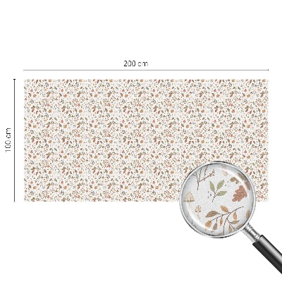 Witraż przyklejany na okno folia matowa Jesienne wzory