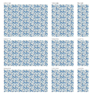 Naklejka witraż na szybę mleczna Kwiaty akwarelą