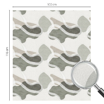 Folia mleczna na okno wzór witraż Organiczny wzór