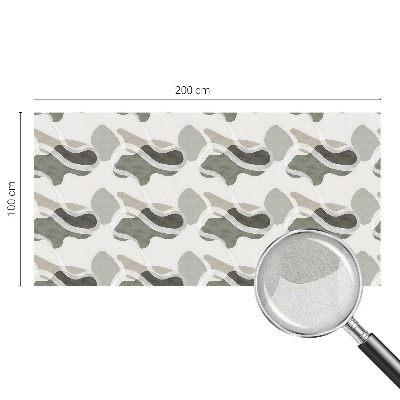 Folia mleczna na okno wzór witraż Organiczny wzór