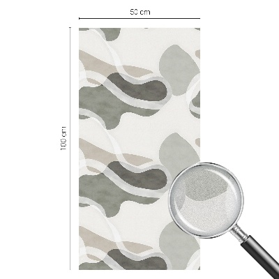 Folia mleczna na okno wzór witraż Organiczny wzór