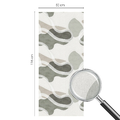 Folia mleczna na okno wzór witraż Organiczny wzór