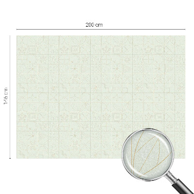 Folia okienna dekoracyjna witraż Geometryczna mozaika