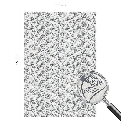 Witraż przyklejany na okno folia matowa Botaniczny motyw