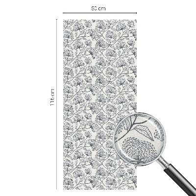 Witraż przyklejany na okno folia matowa Botaniczny motyw