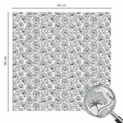 Witraż przyklejany na okno folia matowa Botaniczny motyw