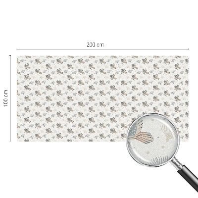 Naklejka witraż na szybę mleczna Ptaki wzór