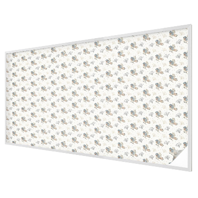 Naklejka witraż na szybę mleczna Ptaki wzór