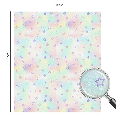 Witraż przyklejany na okno folia matowa Tęczowe wzory