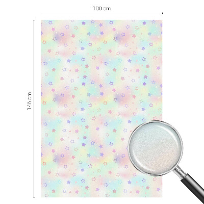 Witraż przyklejany na okno folia matowa Tęczowe wzory