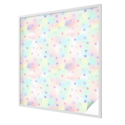 Witraż przyklejany na okno folia matowa Tęczowe wzory