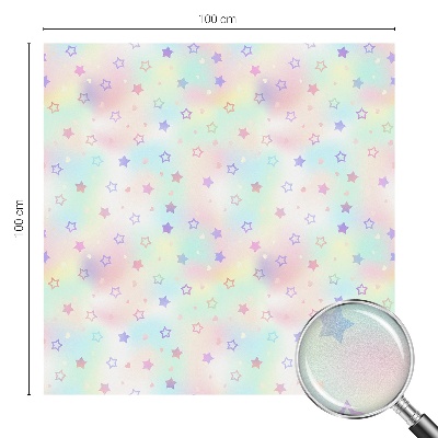 Witraż przyklejany na okno folia matowa Tęczowe wzory