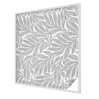 Folia okienna dekoracyjna witraż Krople liści