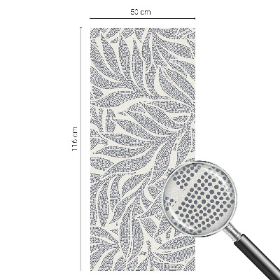 Folia okienna dekoracyjna witraż Krople liści