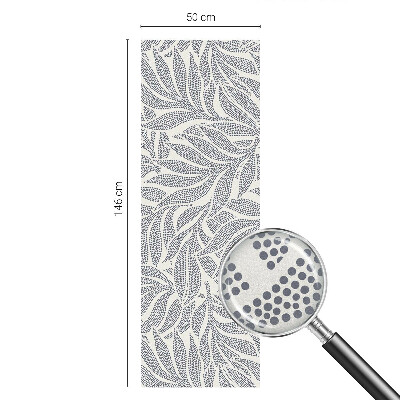 Folia okienna dekoracyjna witraż Krople liści