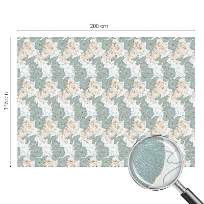 Witraż przyklejany na okno folia matowa Delikatne kwiaty