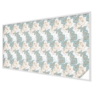 Witraż przyklejany na okno folia matowa Delikatne kwiaty