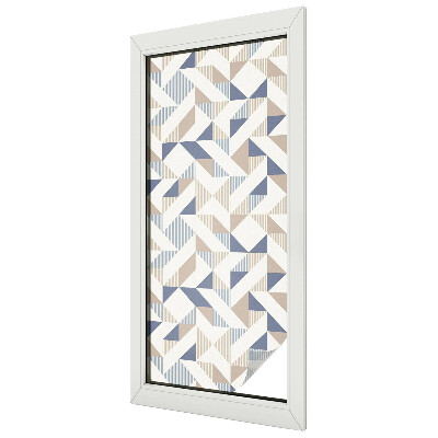 Naklejka witraż na szybę mleczna Geometryczne wzory