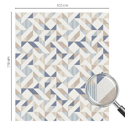 Naklejka witraż na szybę mleczna Geometryczne wzory