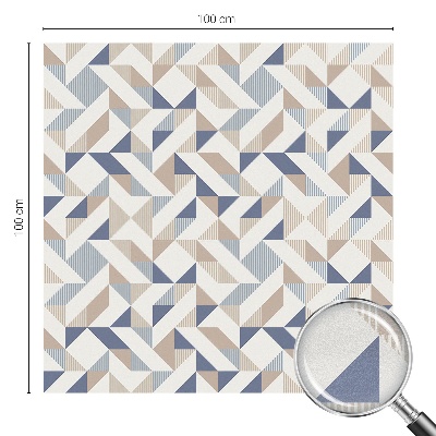 Naklejka witraż na szybę mleczna Geometryczne wzory