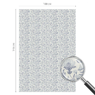 Folia okienna dekoracyjna witraż Kwiatowy wzór