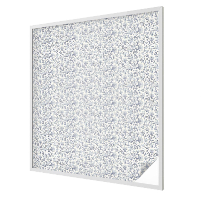 Folia okienna dekoracyjna witraż Kwiatowy wzór