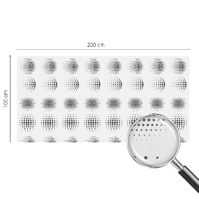 Witraż przyklejany na okno folia matowa Kropkowe okręgi