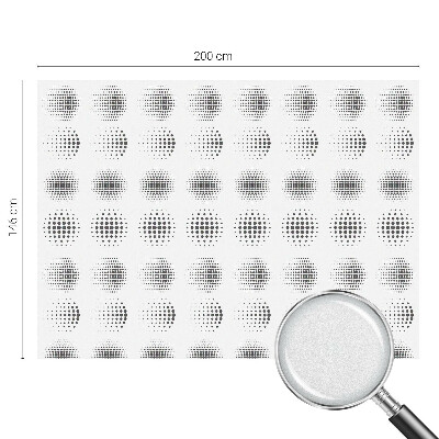 Witraż przyklejany na okno folia matowa Kropkowe okręgi