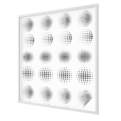 Witraż przyklejany na okno folia matowa Kropkowe okręgi