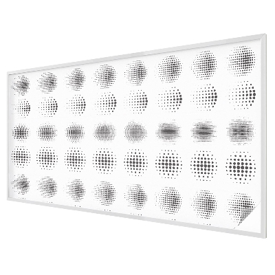 Witraż przyklejany na okno folia matowa Kropkowe okręgi