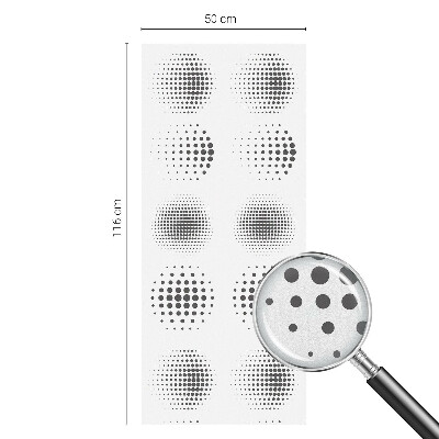 Witraż przyklejany na okno folia matowa Kropkowe okręgi