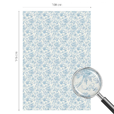 Folia okienna dekoracyjna witraż Kwiatowy wzór