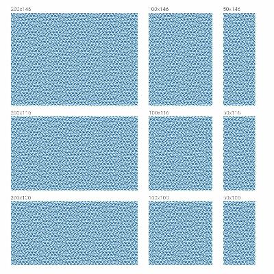 Witraż przyklejany na okno folia matowa Niebieskie fale