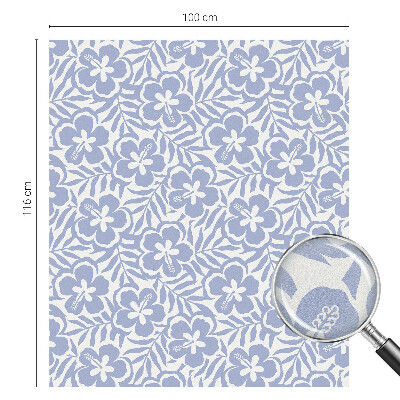 Witraż przyklejany na okno folia matowa Kwiaty hibiskusa