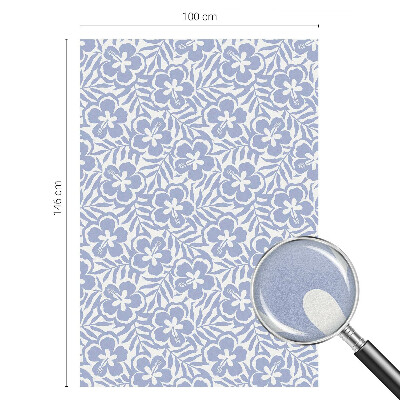 Witraż przyklejany na okno folia matowa Kwiaty hibiskusa