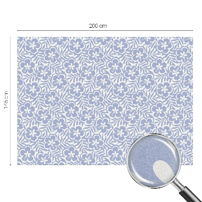 Witraż przyklejany na okno folia matowa Kwiaty hibiskusa