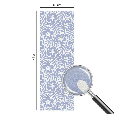 Witraż przyklejany na okno folia matowa Kwiaty hibiskusa