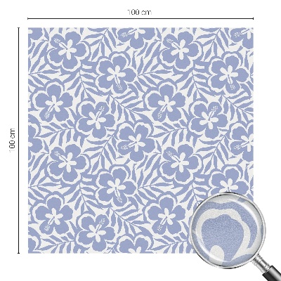 Witraż przyklejany na okno folia matowa Kwiaty hibiskusa